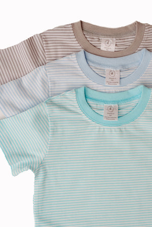 Stripes Short Sleeve Boy Shirt