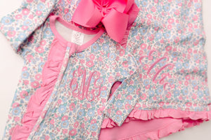 Zip Footie-Floral