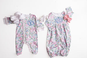 Floral Footie or Gown