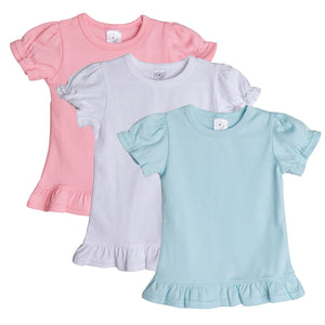 Short Sleeve Ruffle Shirt