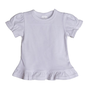 Short Sleeve Ruffle Shirt